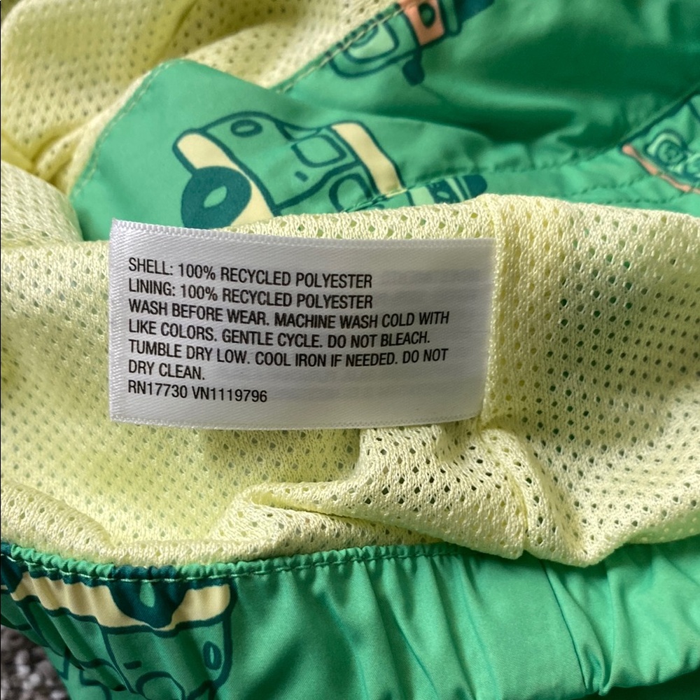 Cat & Jack Green Raincoat with Car Print - Picture 6 of 6